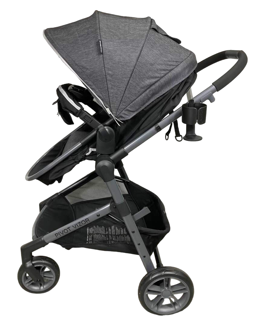  Evenflo Pivot Vizor Travel System, 2022, Chase Black