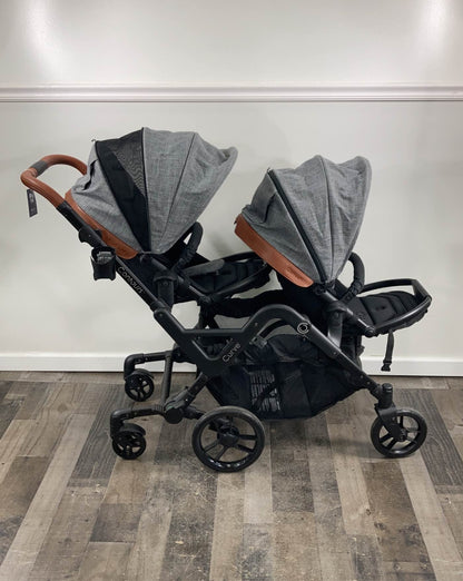 Contours Curve Double Stroller, 2020, Graphite Gray