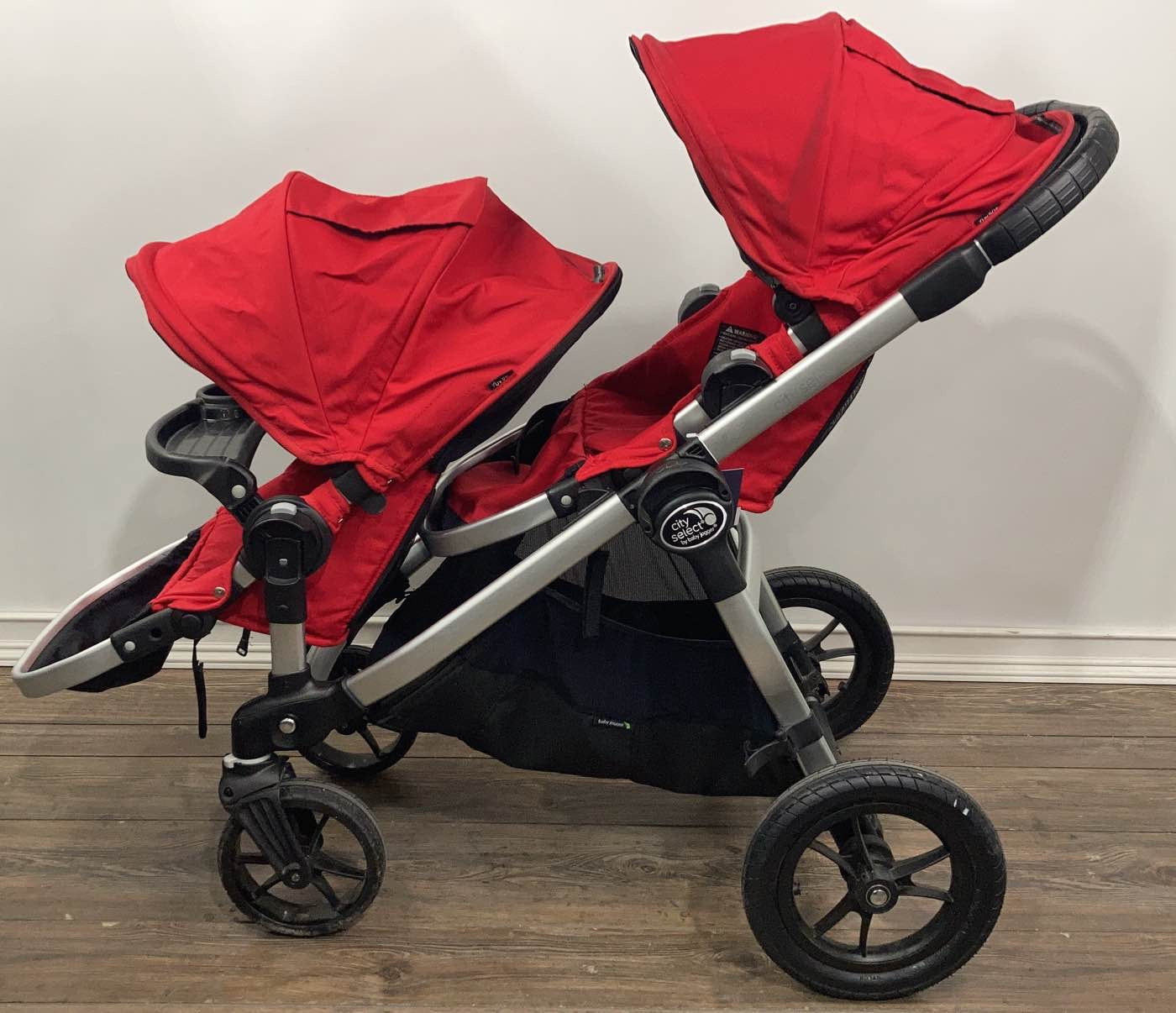  Baby Jogger City Select Double Stroller, 2015, Red