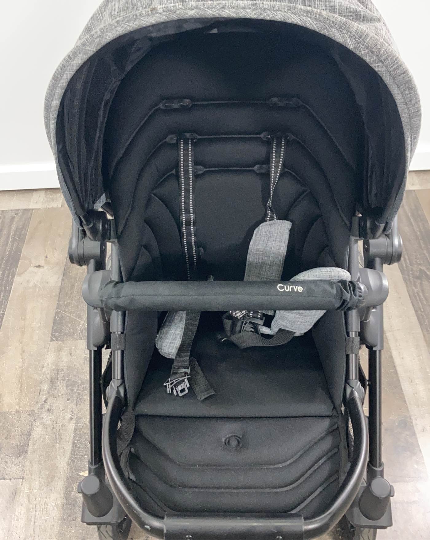  Contours Curve Double Stroller, 2020, Graphite Gray