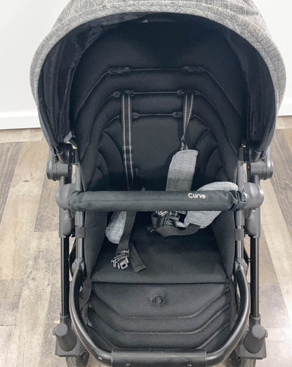  Contours Curve Double Stroller, 2020, Graphite Gray