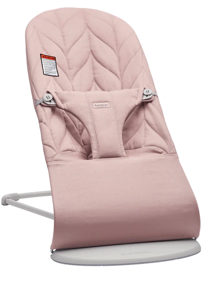  BabyBjorn Bouncer Bliss, Dark Gray Frame, Dusty Pink Cotton Petal Quilt