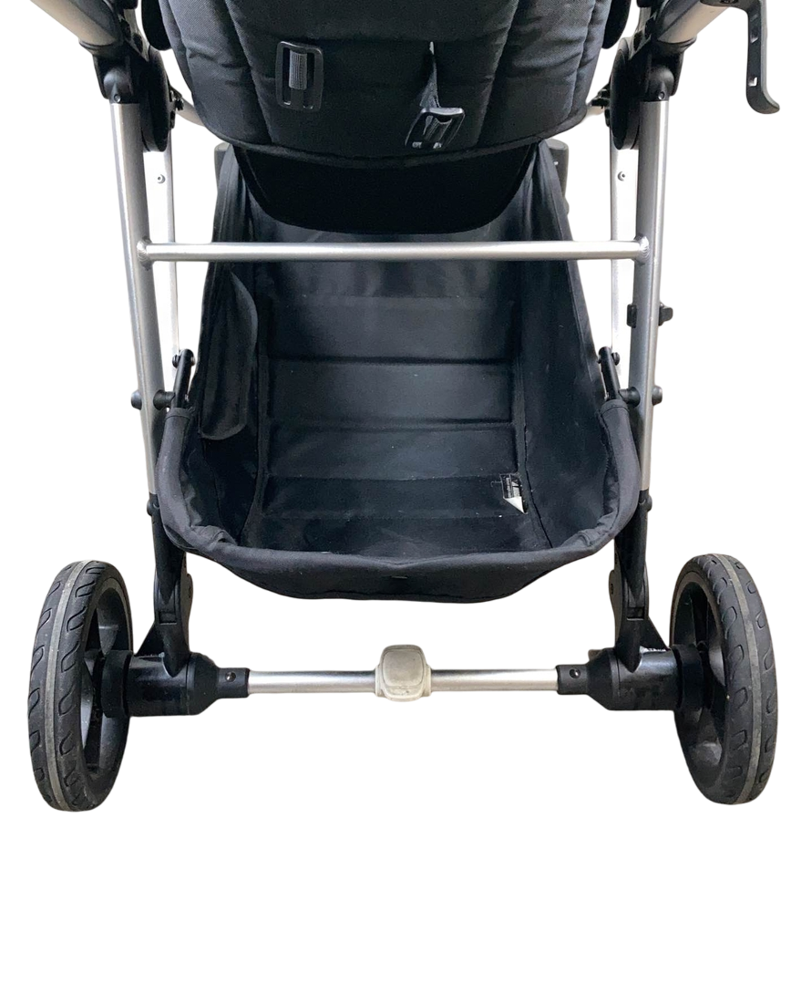  Mockingbird Single To Double Stroller With Accessories, 2021, Silver With Penny Leather, Windowpane, Black
