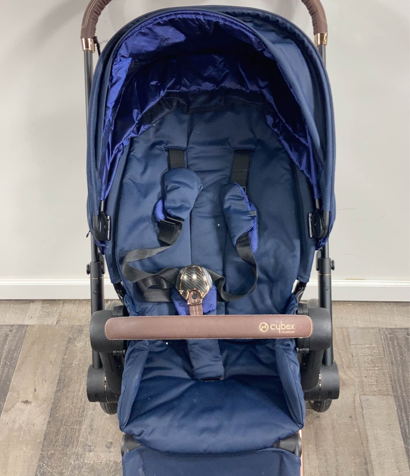  Cybex PRIAM Stroller, 2019, Rosegold, Indigo Blue