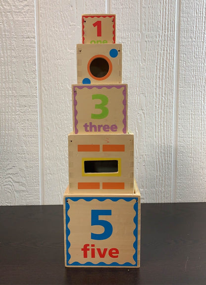  Hape Pyramid Of Play Wooden Nesting Blocks