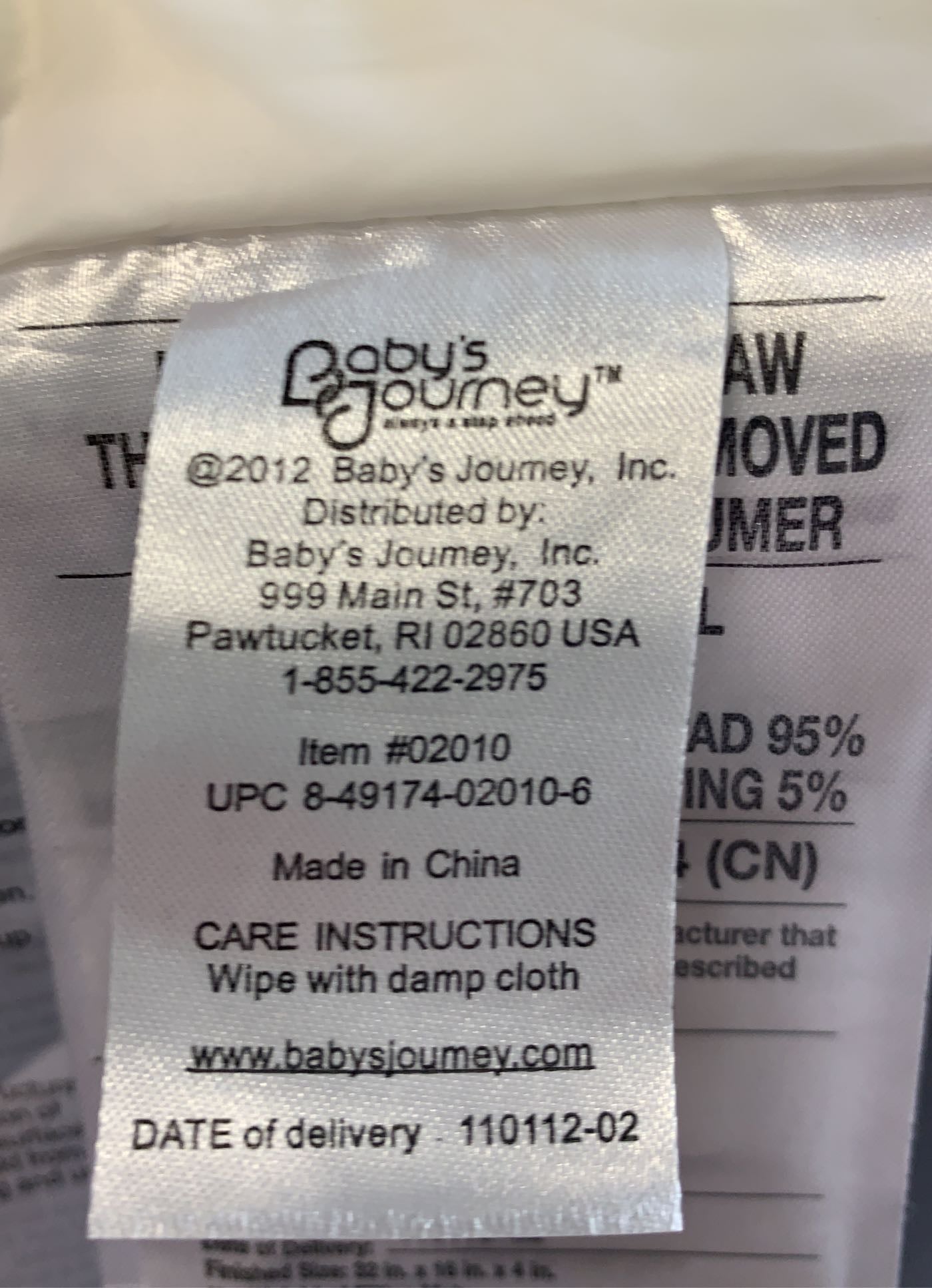  Baby’s Journey Contoured Changing Pad