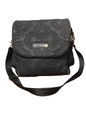  Petunia Pickle Bottom Boxy Backpack Diaper Bag, Black Embossed
