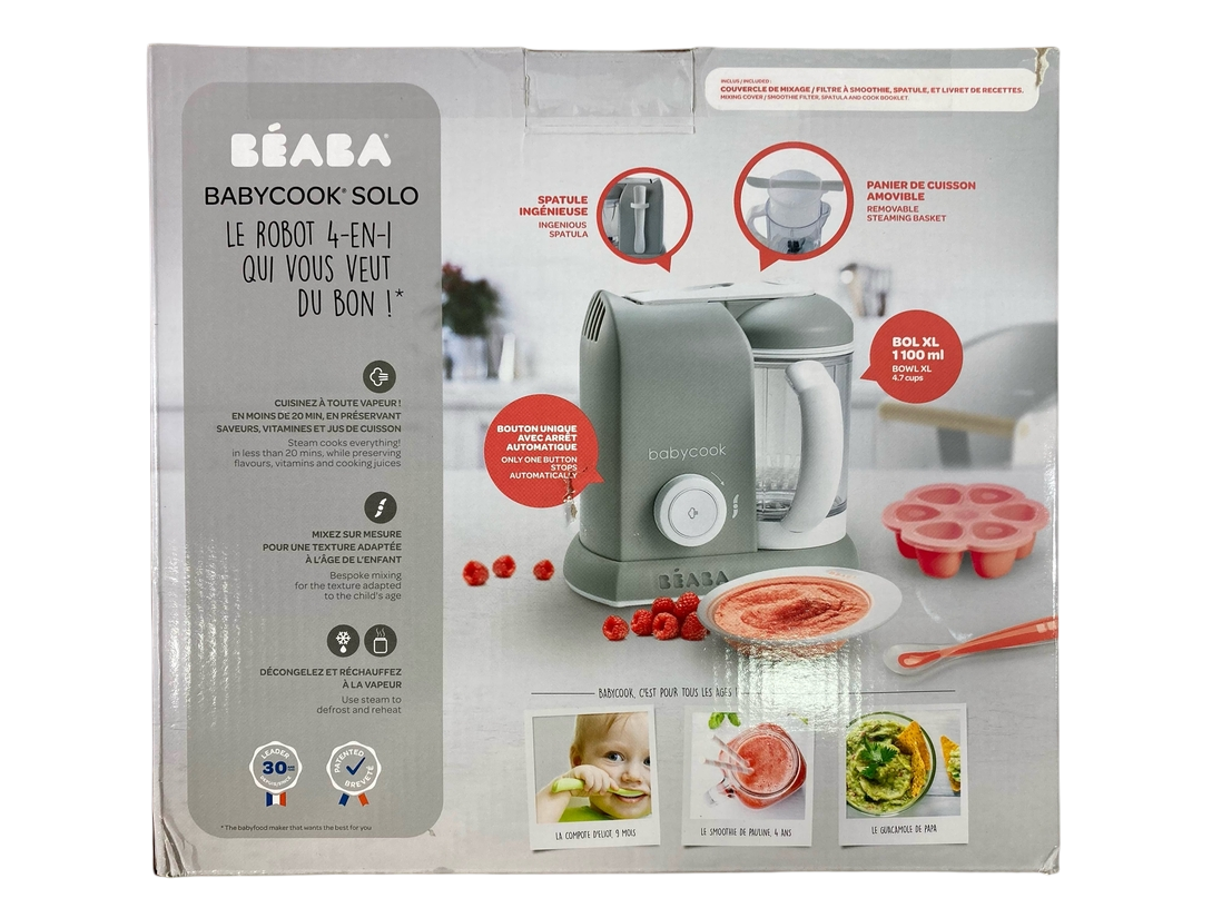  Beaba Babycook Solo 4-in-1 Baby Food Maker, Grey