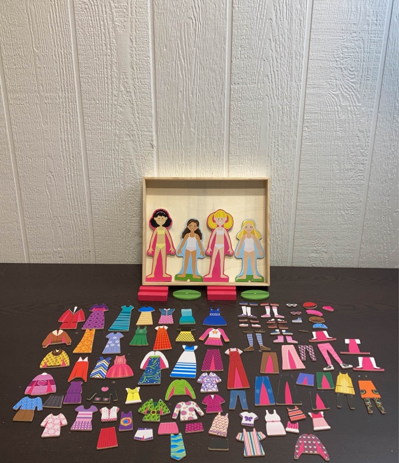  Horizon Group USA Wooden Dress-Up Dolls