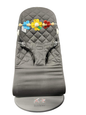  BabyBjorn Bouncer Bliss With Toy Bar, Light Gray Frame, Anthracite Cotton Classic Quilt
