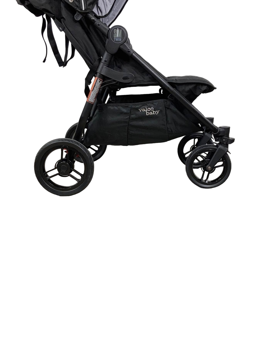 Valco Baby Slim Twin Stroller, Licorice Black, 2022