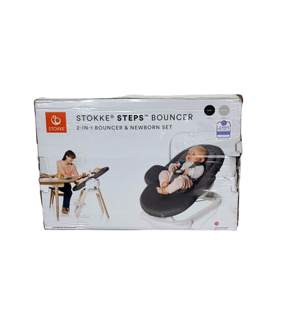  Stokke Steps Bouncer, Soft Sage Black Chassis