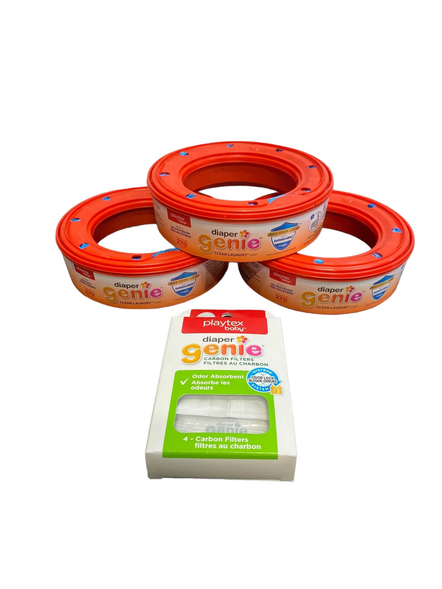  BUNDLE Diaper Genie Refills And Carbon Filter