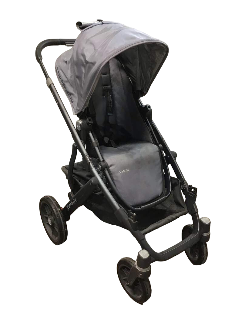 UPPAbaby VISTA Double Stroller, 2015, Blue Melange
