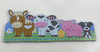  Orange Tree Farm Animals Alphabet Puzzle