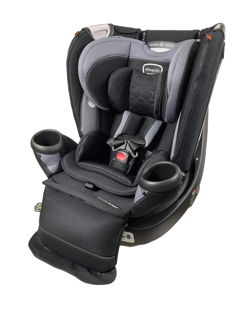  Evenflo Revolve 360 Extend Rotational Convertible Car Seat, Revere Gray, 2023