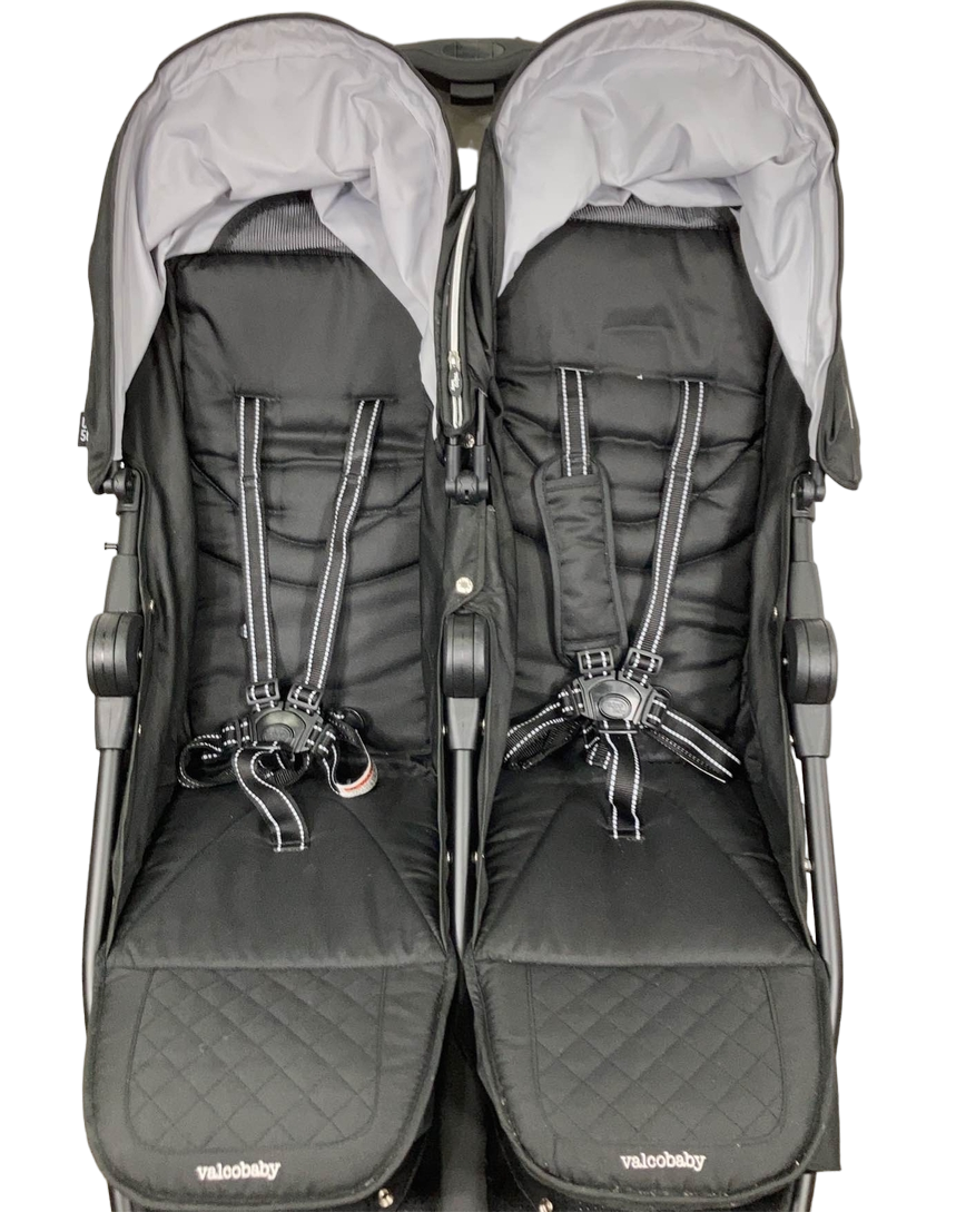  Valco Baby Slim Twin Stroller, Licorice Black, 2022