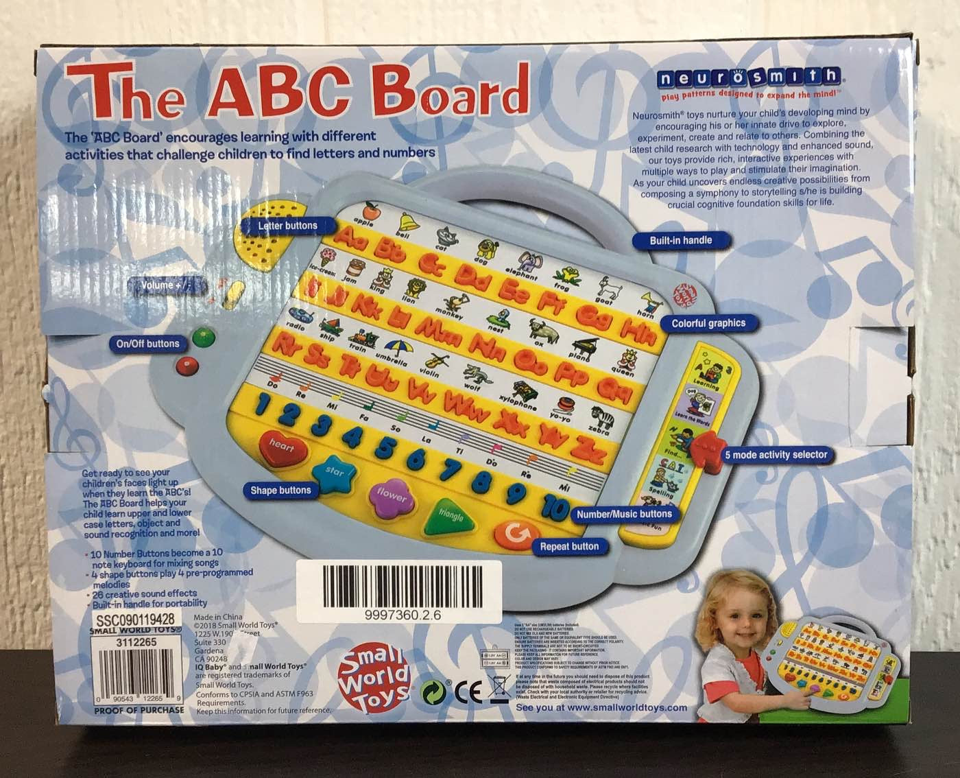  Small World Toys Neurosmith The ABC Board