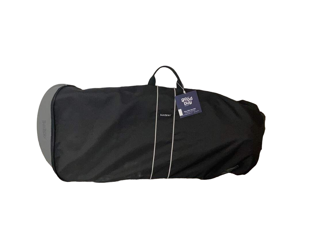  BabyBjorn Bouncer Bliss, Midnight Blue, Black Frame, Cotton Classic Quilt