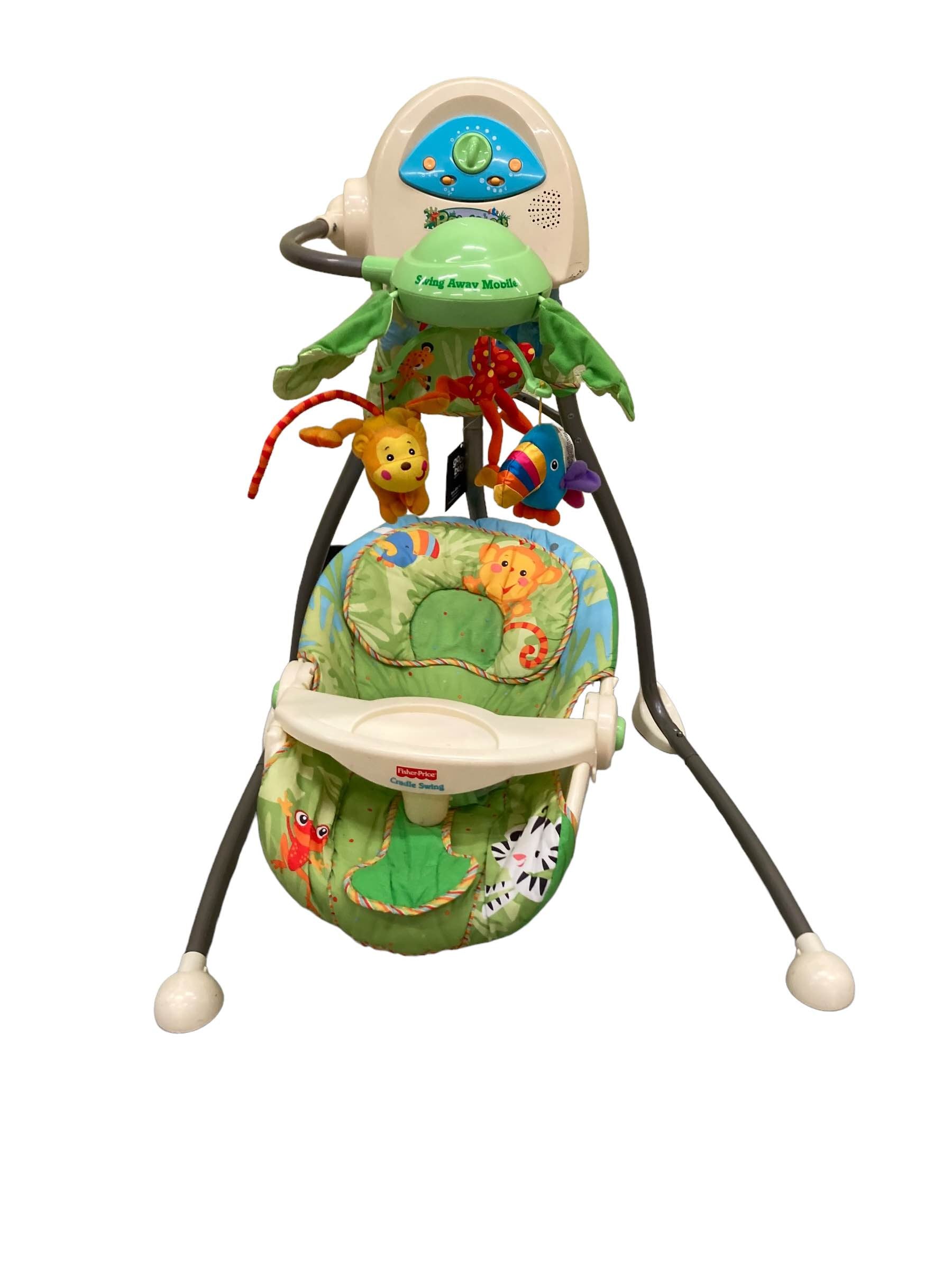 Fisher Price Open Top Cradle Swing, Rainforest
