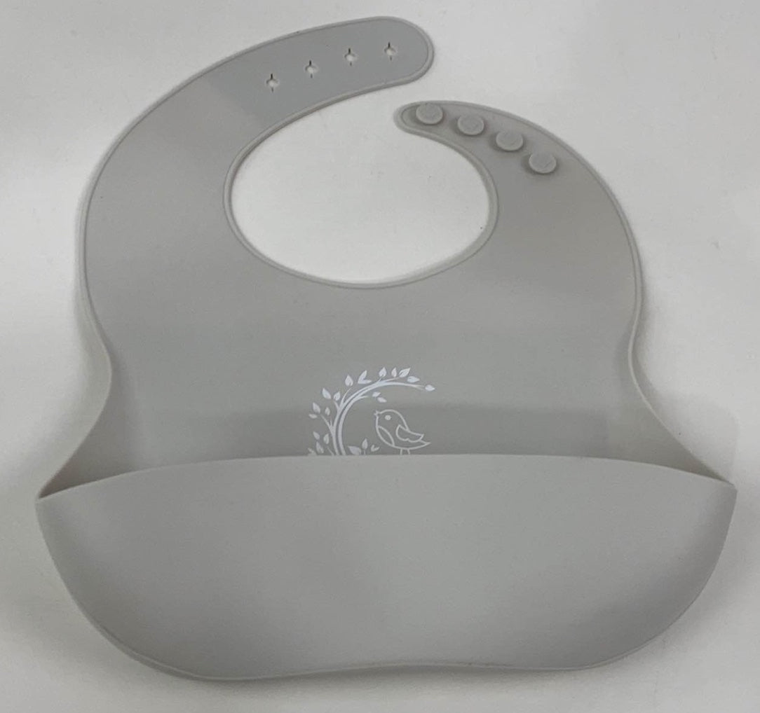  Mushie Silicone Bib, 2 Pack