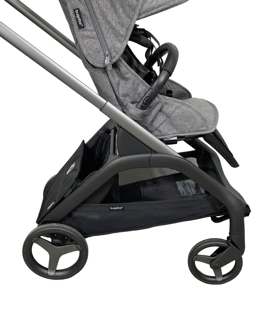  Bugaboo Dragonfly Stroller, Graphite, Grey Melange, Grey Melange, 2023