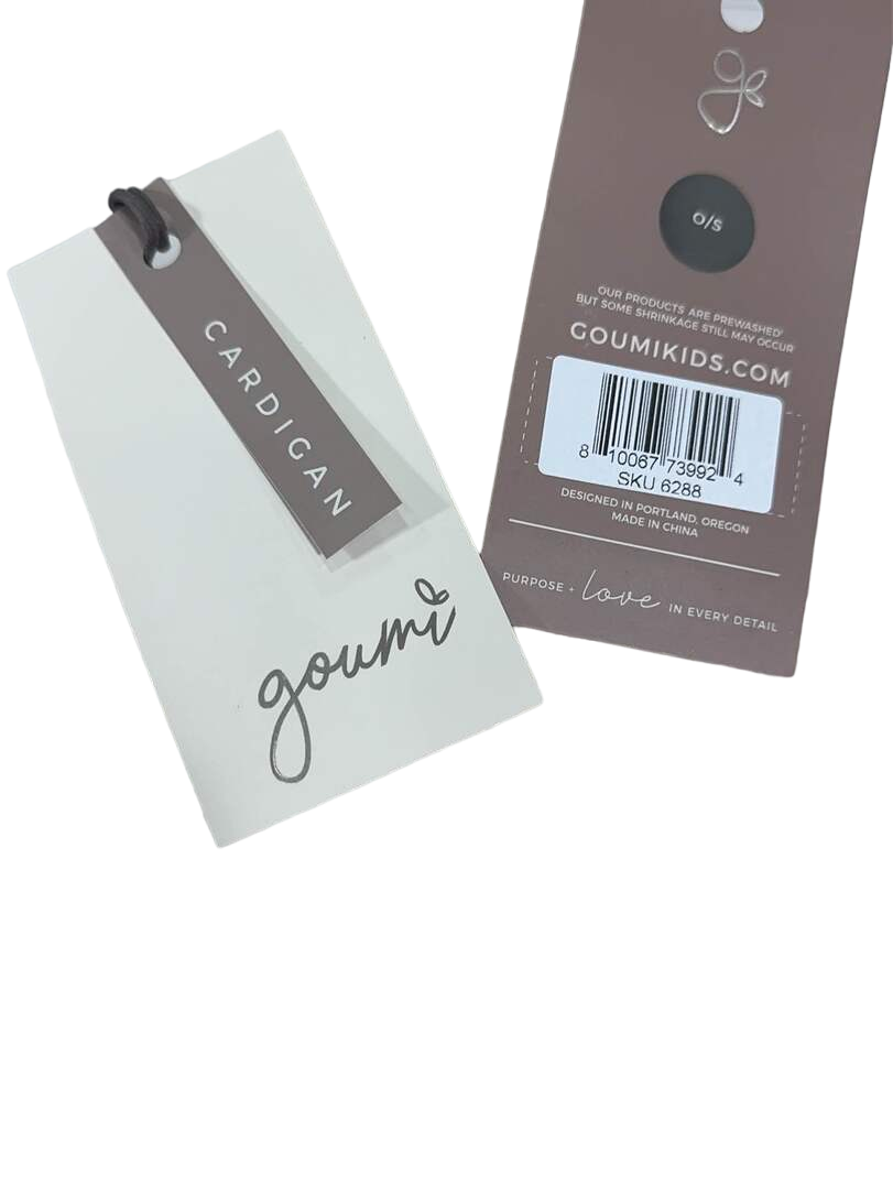  Goumikids Hooded Knit Long Cardigan, O/S
