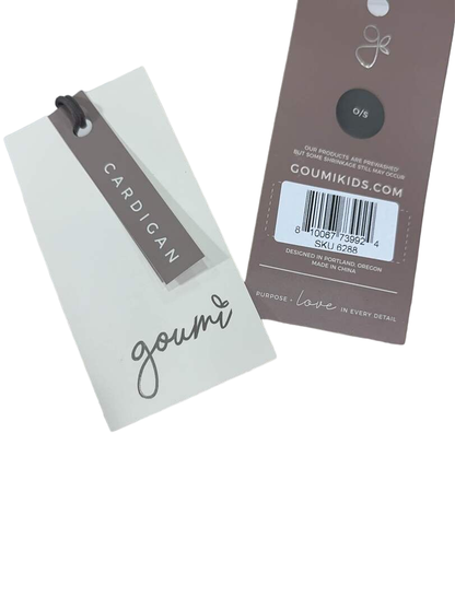  Goumikids Hooded Knit Long Cardigan, O/S