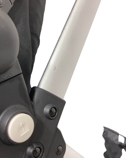  Mockingbird Single Stroller, Bloom, 2023, Watercolor Drops, Silver With Penny Leather