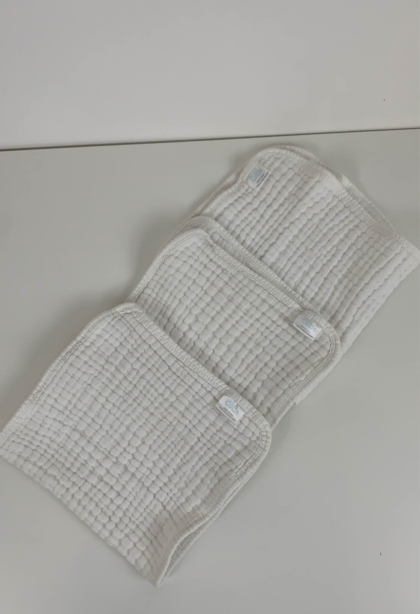  Comfy Cubs Muslin Burp Cloths, 3 Pack