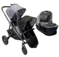 UPPAbaby VISTA Double Stroller, 2015, Blue Melange