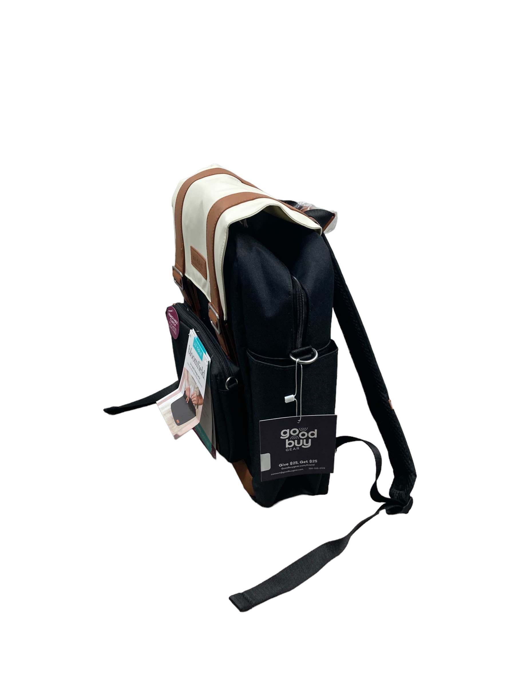  JJ Cole Bloomfield Modular Knapsack Diaper Bag, Ivory And Onyx