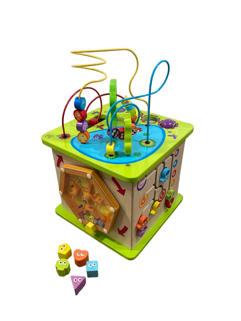  Hape Country Critters Wooden Activity Cube