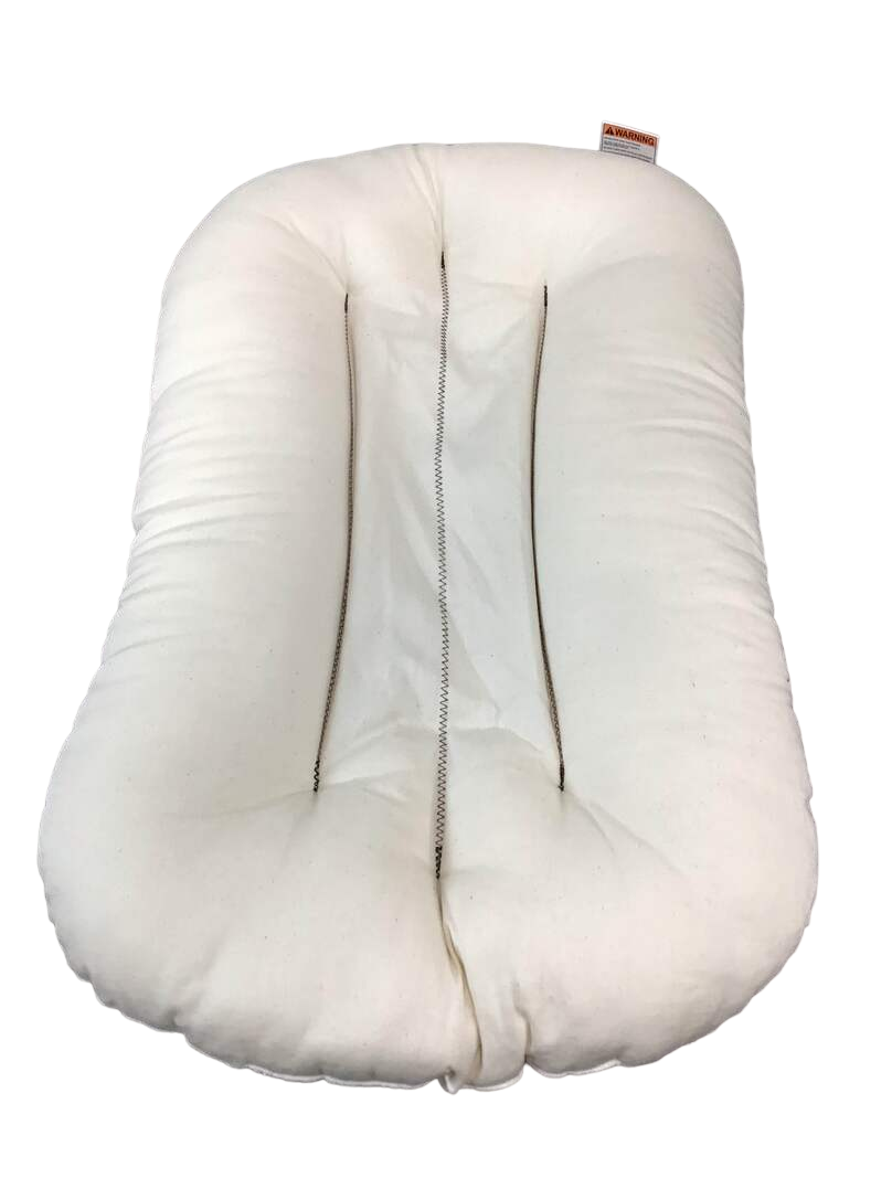 Snuggle Me Organic Sensory Infant Lounger With Cover, Stone