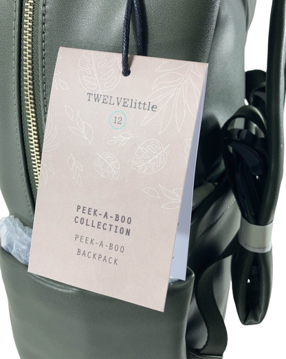  Twelvelittle Peek-a-Boo Backpack Diaper Bag, Olive