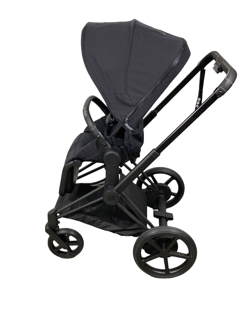  Cybex E-PRIAM Electric Stroller, Matte Black, Deep Black, 2021