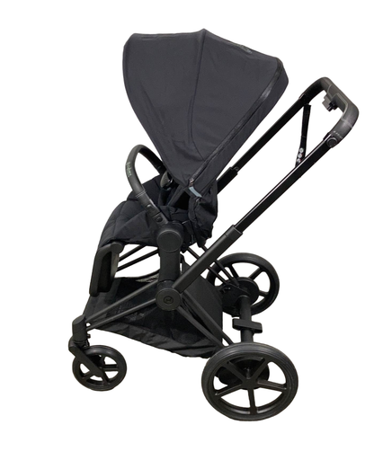 Cybex E-PRIAM Electric Stroller, Matte Black, Deep Black, 2021