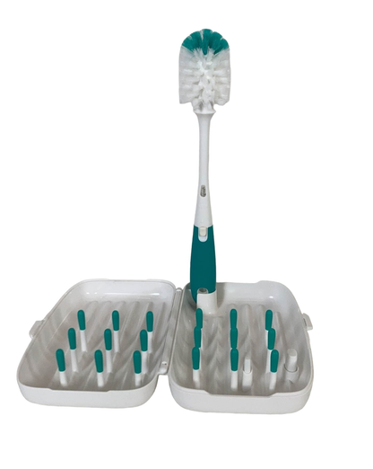  OXO Tot On The Go Drying Rack With Bottle Brush, Teal