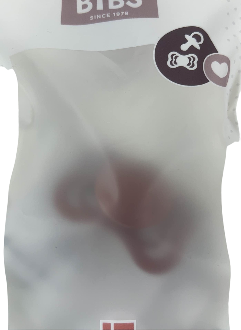  BIBS Couture Natural Rubber Pacifier, Brick Red