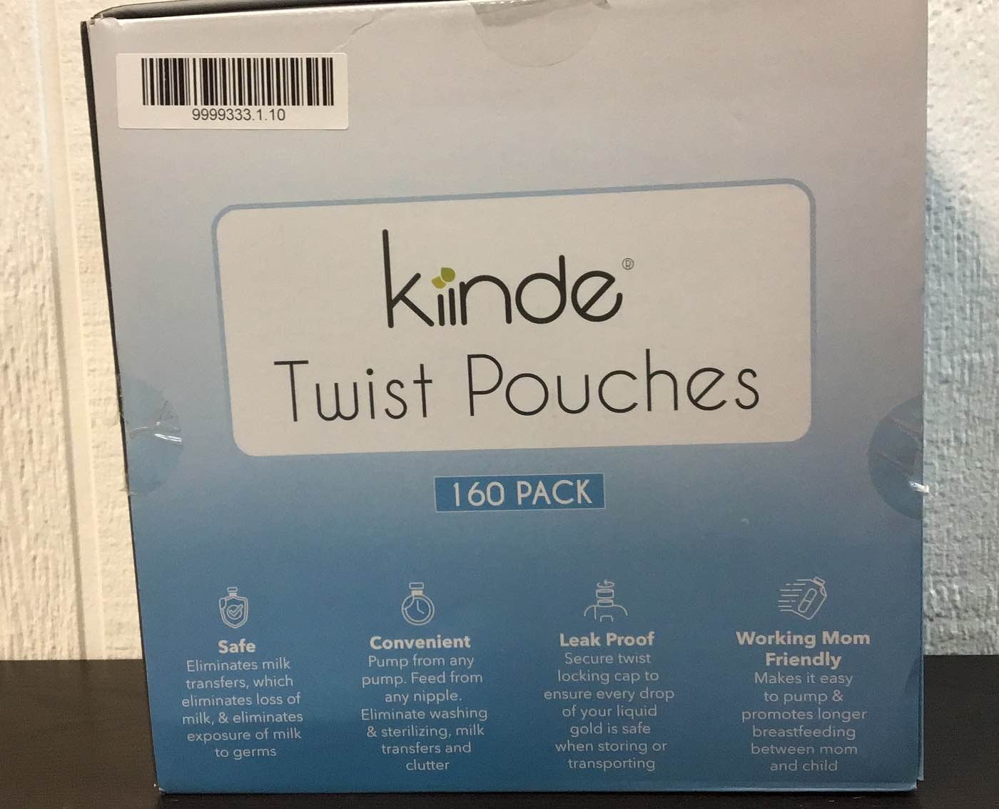  Kiinde Twist Pouches, 6oz, 160 Pack