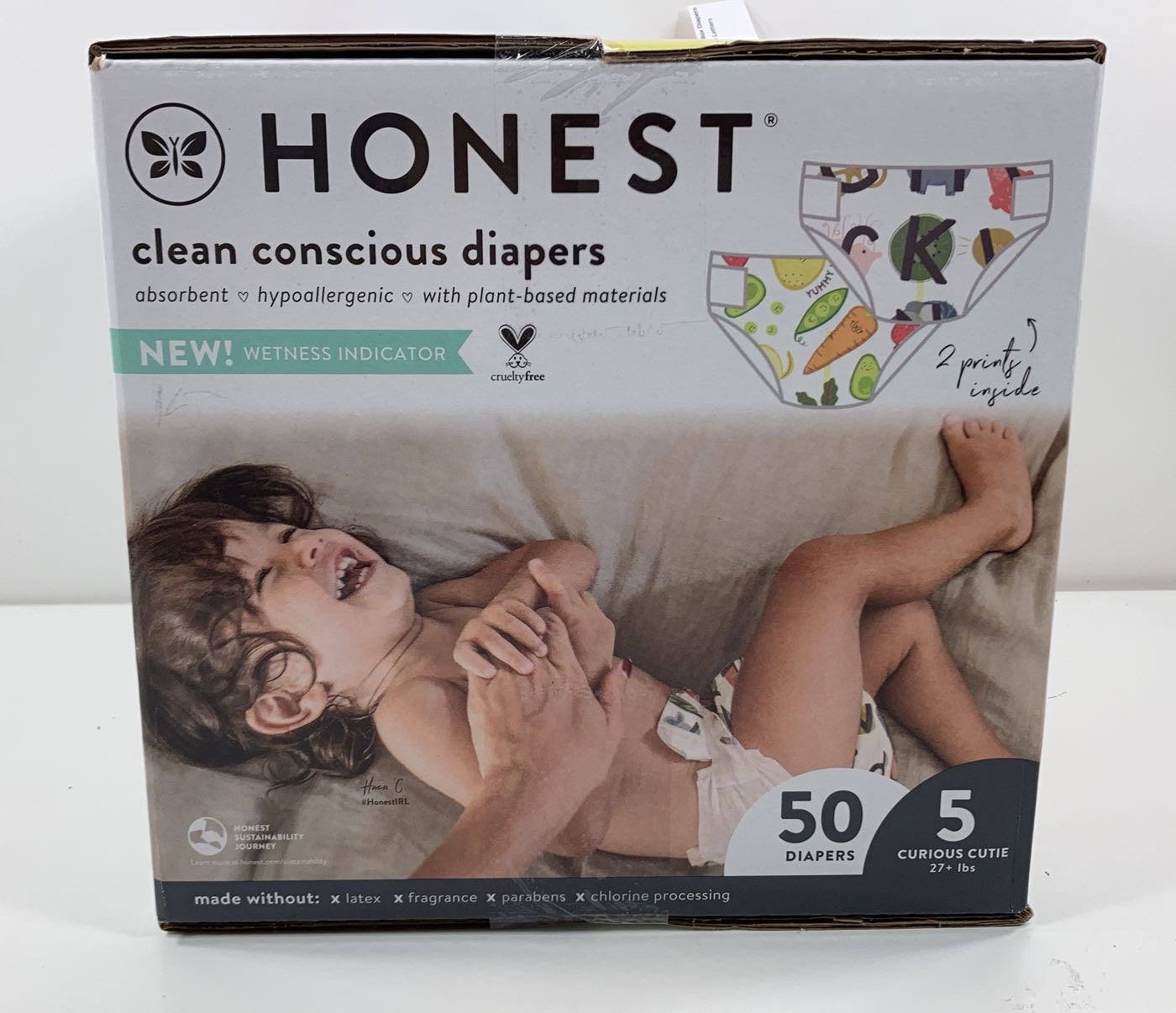  Honest Company Diapers, Size 5, So Delish/All The Letters
