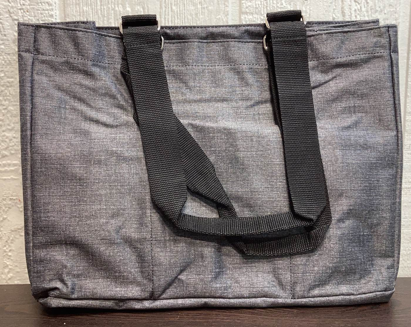  Thirty-one Everyday Essentials Tote Charcoal Crosshatch, Charcoal