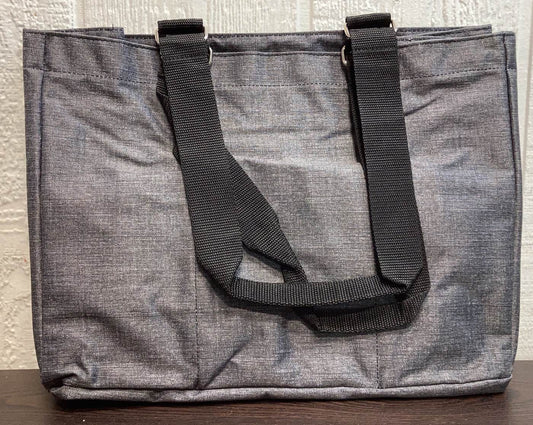 Thirty-one Everyday Essentials Tote Charcoal Crosshatch, Charcoal