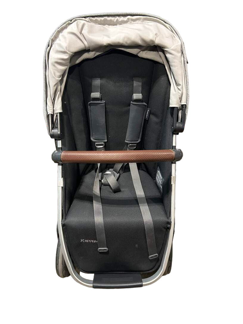  UPPAbaby VISTA V2 Double Stroller, 2020, Stella (Grey Brushed Melange)