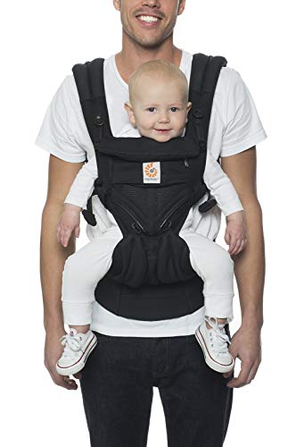  Ergobaby Omni 360 Cool Air Mesh Baby Carrier, Blue Tweed
