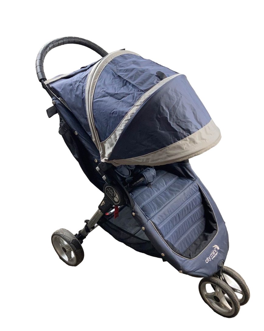  Baby Jogger City Mini Single Stroller, Navy Blue/Gray