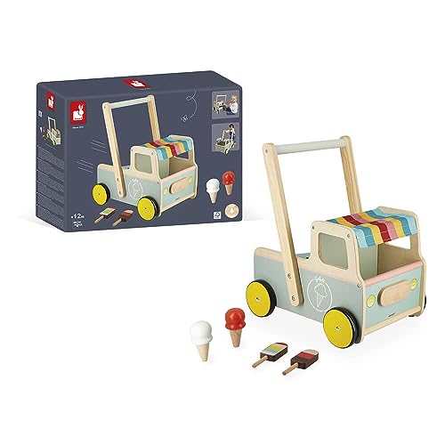  Janod Ice Cream Cart Push Along Trolley