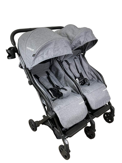  Mompush Lithe Double Stroller, 2021, Grey