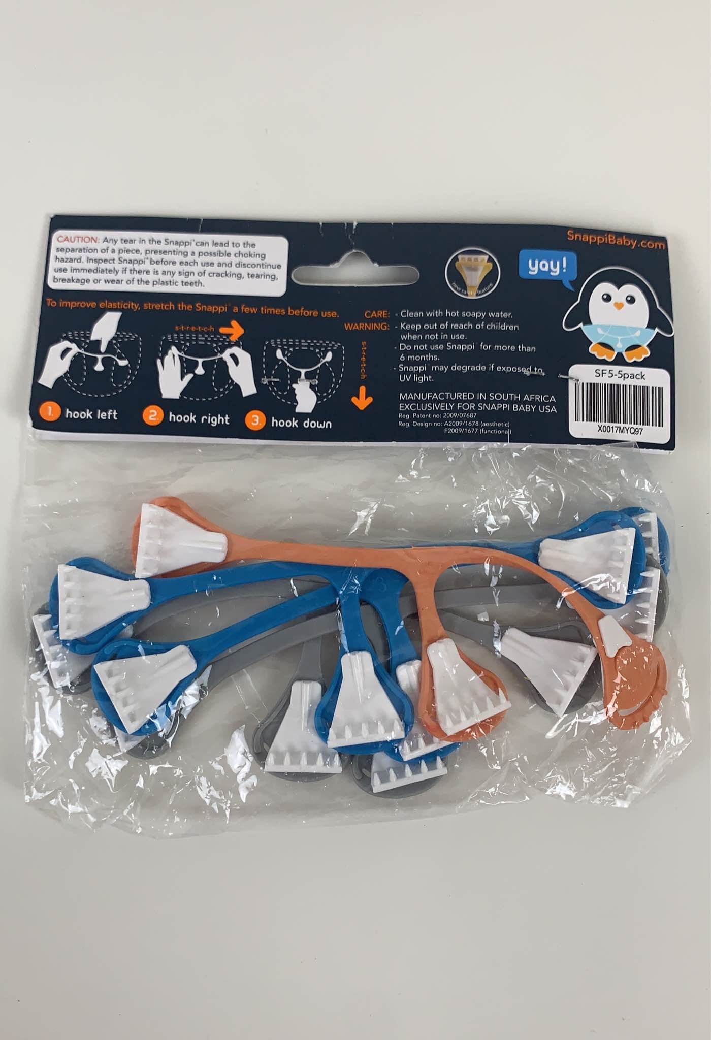  Snappi Snappi 5-Pack, Neutral