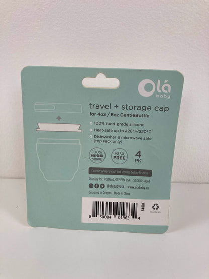  Olababy Travel + Storage Caps For GentleBottle, 4 Pack